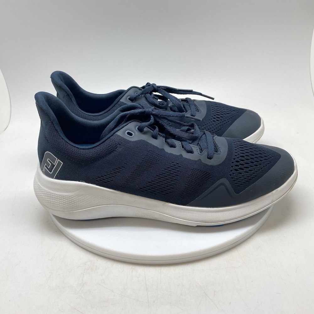 FootJoy Shoes Mens 8.5‎ M Flex Spikeless Golf Navy Blue Lightweight Mesh 56140